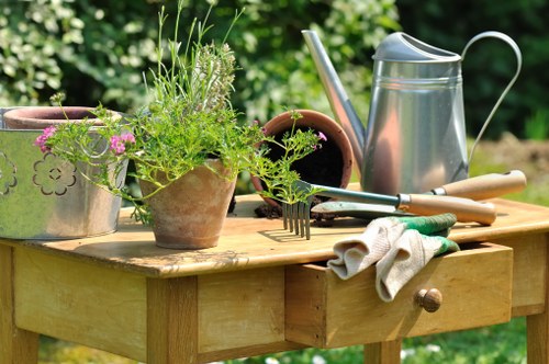 Garden tools and equipment used for maintenance in Gunnersbury